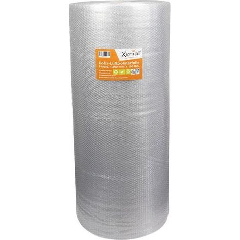 Luftpolsterfolie Breite 1200mm Länge 100m 2-lagig grau TRANSPAK