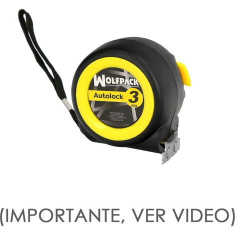 Flessometro Autolock Con Freno Automatico Nastro 3 Metri 16 mm. Magnetico (1/4)
