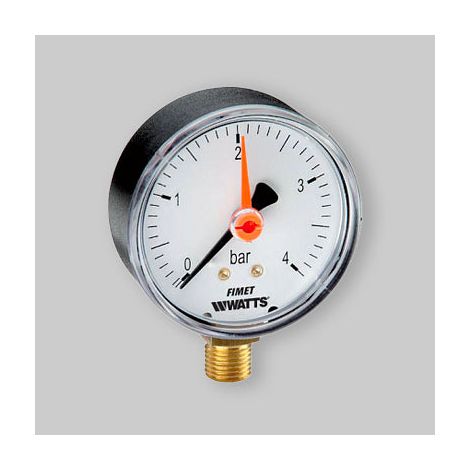Manometro Ø 80 Laterale 0 - 6 Bar/Psi G 3/8"