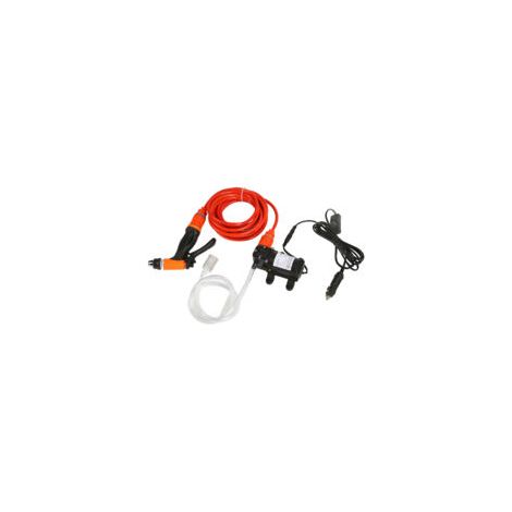 Nettoyeur haute pression électrique 12V Pression 130 PSI Débit 6.0 L/min Longueur tuyau 6m Idéal pour lavage mobile (1/5)