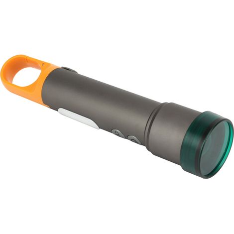 Weiße USB-Taschenlampe, wiederaufladbar (Typ-C), aus Aluminiumlegierung, Mini-Taschenlampe mit variablem Zoom (1/4)