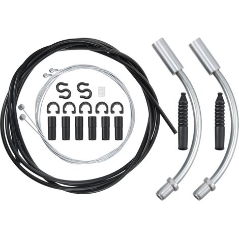 Kit de gaines de frein pour vélo comprenant 1 jeu de durites de frein, 2 rondelles de frein et 2 tuyaux en plastique pour VT (1/4)