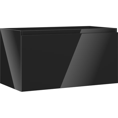 Mexen Orio mobiletto da bagno sotto lavabo 90 cm, 1 cassetto, nero lucido - 91A10-09047-1-BF70 (1/5)