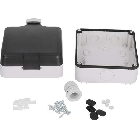 Boîte de prise étanche extérieure, boîtier de commutation IP66, multifonction, 5 trous, Protection anti-pluie (1/5)