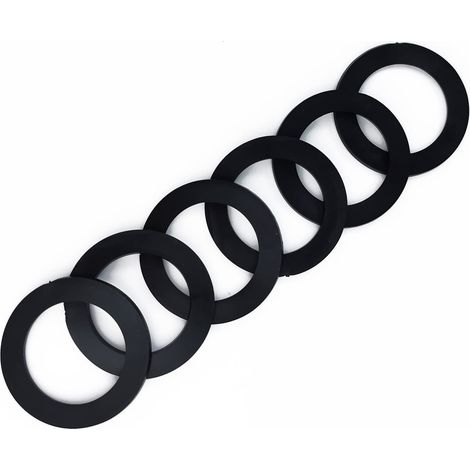 6 Pièces Évier de Cuisine Tuyau D'évacuation Bouchon D'obturation Joint 45mm Joint de Vidange Égouttoir Bague D'étanchéité Rondelle en Caoutchouc pour Raccords G 1-1/2 (1/5)