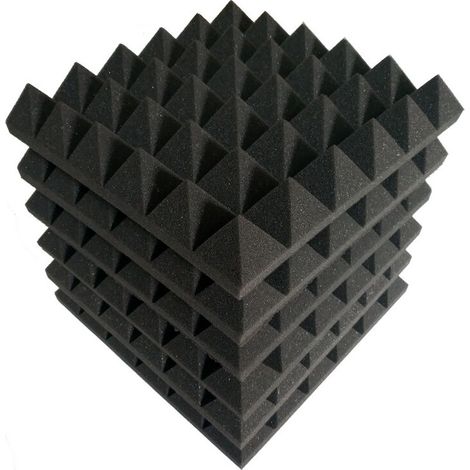 6 pièces 30 CM 12 12 2 pouces étanche Anti-humidité insonorisation mousse panneaux de mousse acoustique cale Absorption Studio KTV accessoires (1/5)