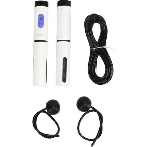 Corde à sauter électronique lestée avec poignée, pour entraînement intelligent, noire, 2,8 mètres (1/5)