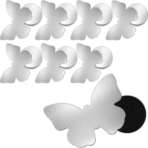 CCYKXA Pcs Magnetische Tischdeckengewichte für den Außenbereich, Tischdeckengewichte aus Edelstahl, Tischdeckenklammern für den Außenbereich für Camping, Hochzeit, Garten, Picknick (Schmetterling) (1/5)