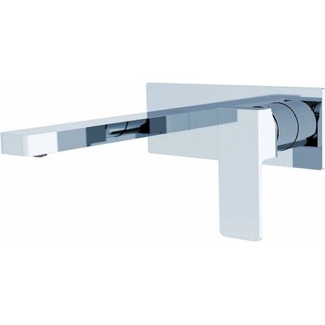 Vollkupfer, bleifrei, wandmontierter Badezimmer-Wasserhahn, wandmontierter Badezimmer-Waschbecken-Wasserhahn, Badewannenarmaturen, Mischbatterie 3015-07A, Chrom