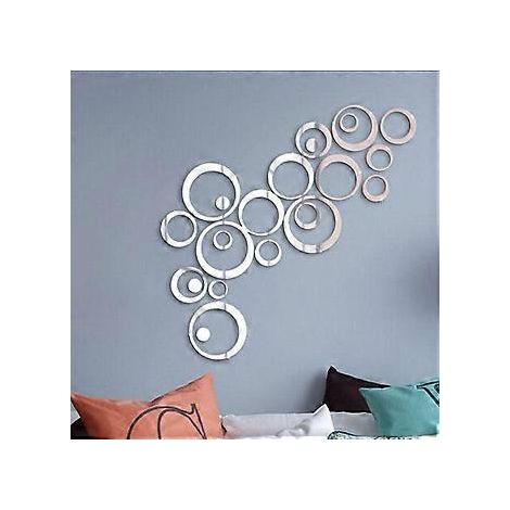 Innovative Wanddekoration, abnehmbare Spiegelaufkleber mit stilvollem Design, robustes Acrylmaterial für Ihre kreative Wandgestaltung