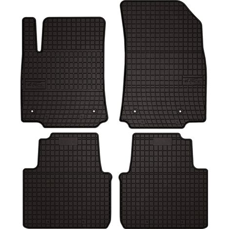 Tapis de sol en caoutchouc pour : Citroën C3 Aircross II crossover (2017-) - noirs, sur mesure (1/5)