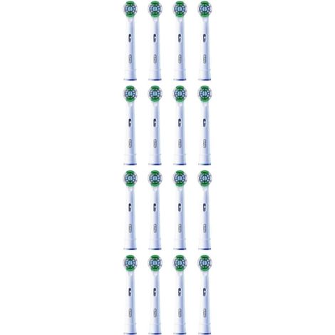 Spazzolino Elettrico Oral-B con 16 Testine Precision Clean Bianco - Compatibile con Modelli Pro e Standard