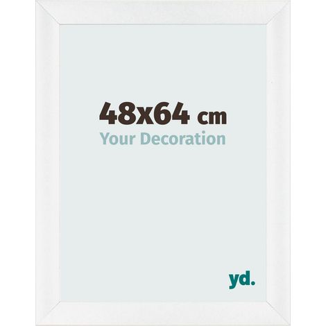 yd. - Cadre photo 48x64 - Blanc Brillant - MDF - Pisa (1/5)