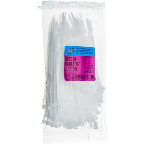 Bridas para cables de 2,5 x 100 mm - 100 uds. (1/2)