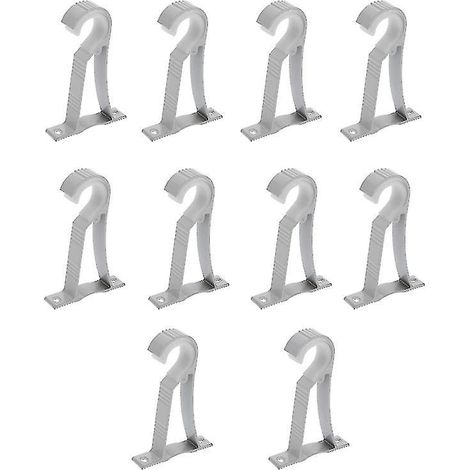 10 supports de fixation pour tringle à rideaux (1/3)