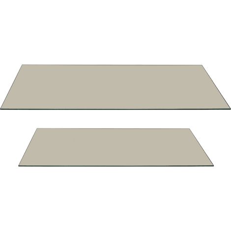 Los 2 Gläser für Tabelle-8mm.-getränktes Rot 130x65x0.8+100x45x0,8 cm. Damit alle Stile dem Haus eine Note verleihen können (1/4)