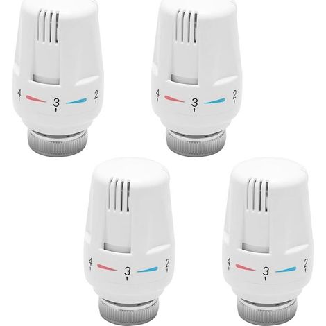 BARKBUSTERS  4PCS Robinet Thermostatique Radiateur, Valve de Radiateur Thermostatique , Tete Thermostatique Radiateur pour Maison Bureau (1/5)