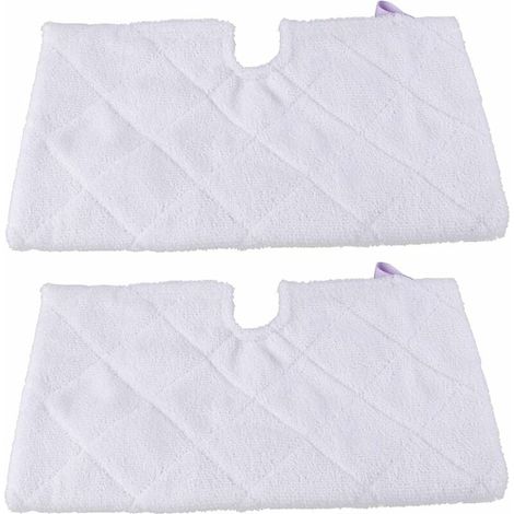 utilisé pour shark S3901Tampon De Rechange pour Vadrouille À Vapeur en Microfibre, Accessoires De Nettoyage S3550,S3501,S3601,S3901,Blanc/2X Coussins Vapeur (1/5)