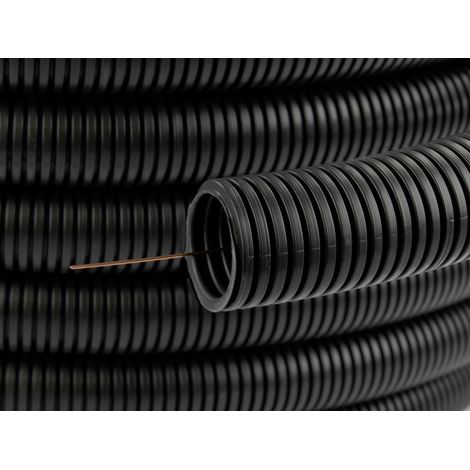 Conduite ondulée avec guide-câbles pour câbles de 20 mm² et 50 m