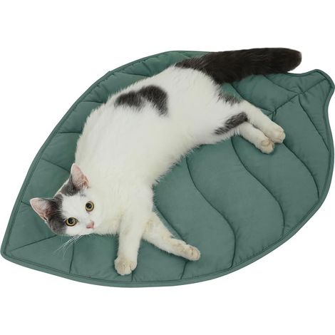 Beleuchtet in Forme de Feuille pour Chat Mignon – 70 x 50 cm – aus Baumwolle. Bequem und bequem – für Chats und Petits Chiens – maschinenwaschbar (1/4)
