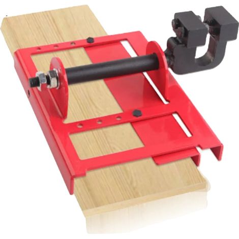 Guide de coupe à tronçonneuse, acier robuste, réglable pour différentes tailles de planches, compatible avec les tronçonneuses, finition résistante à la corrosion, coupe de bois efficace (1/5)