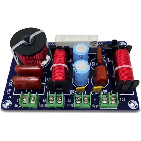 Filtre de croisement 2X 3 canaux, filtre Hi-Fi, système home cinéma audiophile, filtre de croisement pour haut-parleurs tweeter, médium et woofer. (1/5)