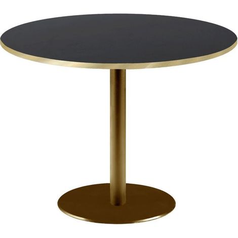 Table ronde Ø 120 cm Rome bistrot noire