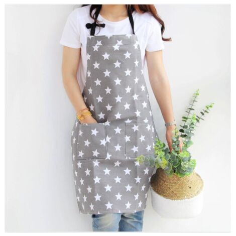 BUNTHAUS Tabliers de Cuisine pour Femme, Toile de Coton, Tabliers de Cuisine pour Adultes, Filles, Femmes, Tabliers avec Poches pour la Maison, la Cuisine, le Jardin, le Restaurant (1/4)