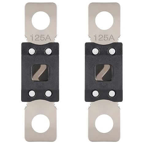 Mega Fuse 125A Mega Car Fuse 125 Amps Screw Fuses for High Current Auto for Caravans Truck Bus (2 Pieces) (1/4)