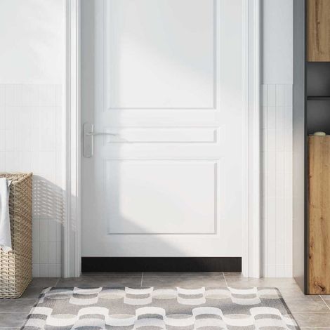 Selbstklebende Türbürstendichtungen 2 pcs Braun 100 cm
