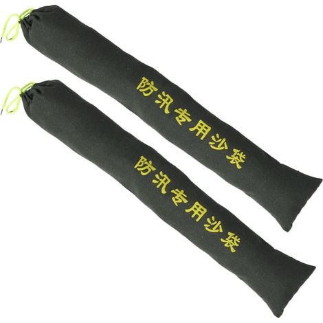 Paquet de Sable Anti-inondation en Toile Résistante 2pcs Grosse Capacité pour Protection des Portes et Contrôle des Inondations (1/5)