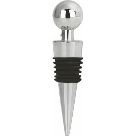 Stylish Wine Stopper in Stainless Steel Silver