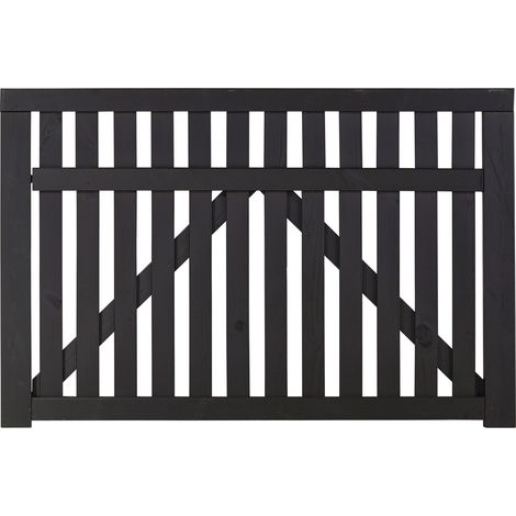 Plus Einzeltor Country 150 x 98 cm schwarz Sichtschutz