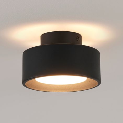 Plafonnier spot noir IP20 15 cm - Prins (1/5)