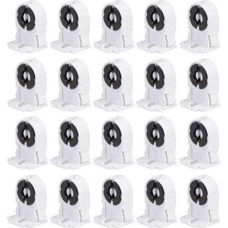 LED-Röhrenfassung – T8/G13-Sockel – Kompatibel mit LED-Leuchtstofflampen – 20er-Packung (1/5)