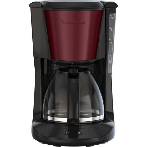 Moulinex – Cafetière 1000W pour 10-15 tasses – Verseuse en verre – Arrêt automatique – Idéale pour café filtre