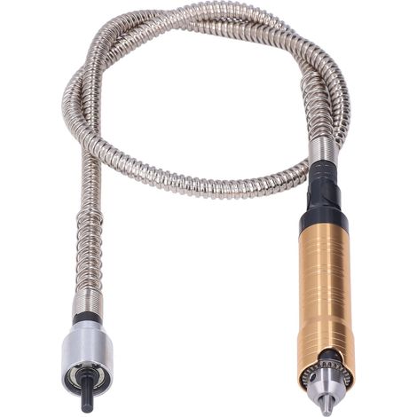 Adaptateur mandrin rallonge avec arbre flexible pour perceuse rotative et meuleuse, serrage 0.3-6.5mm, 10000 tr/min, kit 4 pcs (1/5)