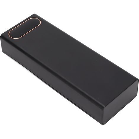 Étui de batterie externe à charge rapide 22,5 W avec écran LCD détachable et coque pour 20 batteries 18650 (noir) (1/5)