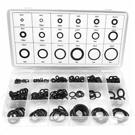 O-Ring-Sortiment, Dichtungssatz, universelles O-Ring-Sortiment, 225 Stück (1/4)