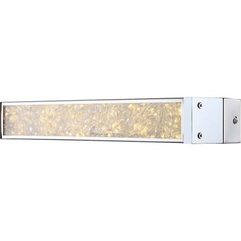 Pratico cristallo K9 luce della parete del LED cromo vetro trasparente 12W - Globo 49.337-12