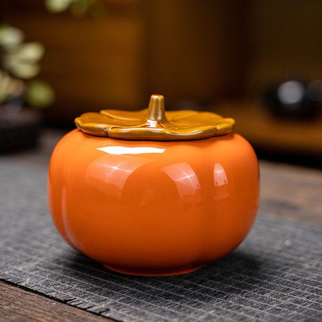 Grande contenitore in ceramica per il tè - Mantiene freschi i cachi - Barattoli per lo zucchero - Contenitori creativi, ermetici e resistenti all'umidità