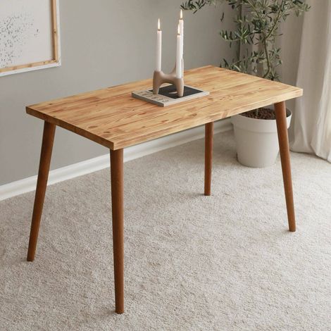 Dmora - Escritorio Euphro, Escritorio multiusos, Mesa de oficina para PC, El plan de trabajo, 110x60h73 cm, Roble, con embalaje reforzado (1/5)