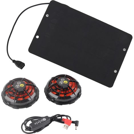 Ventilateur solaire d'extérieur 10 W, alimenté par l'énergie solaire, étanche IPX7, idéal pour les abris de jardin, les élevages de volailles, les serres, import/export (1/5)