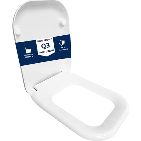 Copriwater Q3 Pozzi Ginori termoindurente bianco Come Originale