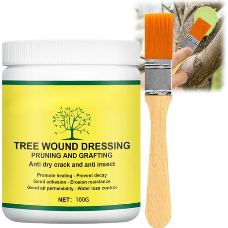 100 g Mastic à Greffer et Mastic de Cicatrisation pour Arbre,Mastic à Cicatriser Arbres Respirant, Cicatrisation Rapide Après Taille, Pansements Cicatrisant Arbre Facile à Appliquer (1/5)