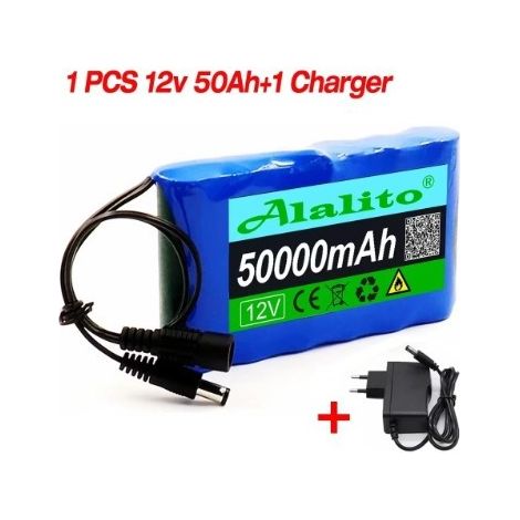 Neuer tragbarer 12V-Lithium-Ionen-Akku mit über 50000mAh Kapazität und 12,6V Gleichstromanschluss sowie 30Ah Kapazität. (1/5)