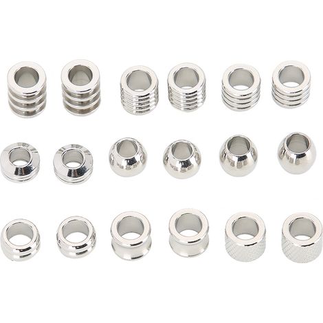 Ensemble de 9 bracelets en 3D avec perles cylindriques à gros trou, pour la création de bijoux, argent antique, accessoires en acier inoxydable, coiffes pour dreadlocks.