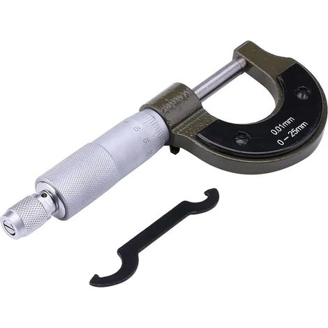 Micromètre Micromètre Numérique En Acier Inoxydable, Outil De Mesure De Précision Avec Technologie D'étalonnage En Spirale Du Diamètre Extérieur (1/5)