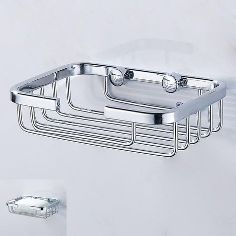 Stück Seifenschalen aus Edelstahl, Seifenhalter zur Wandmontage für die Dusche, Seifensparer, Seifenkorb aus Draht für Küche und Bad (1/5)