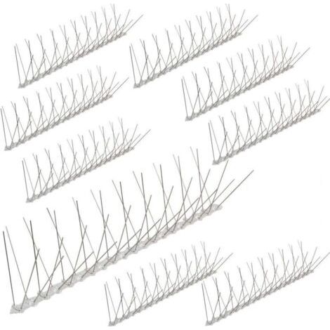 Pinchos antipalomas de 10 metros, 4 filas de policarbonato: una solución de calidad para el control de aves. (1/4)